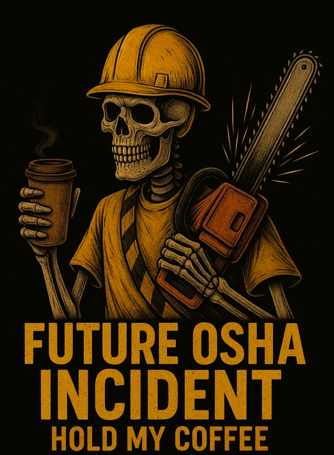 "Future OSHA Incident- Hold My Coffee" Hoodie