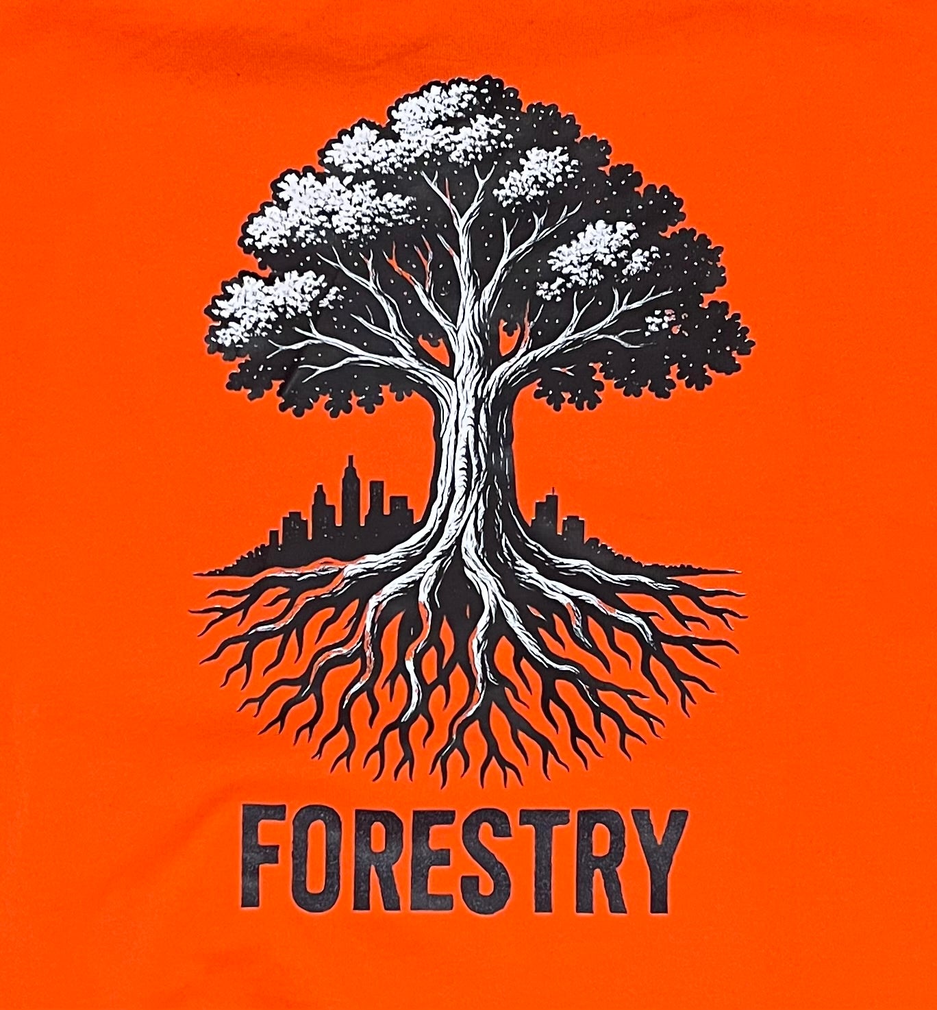 Black and White Forestry Hoodie