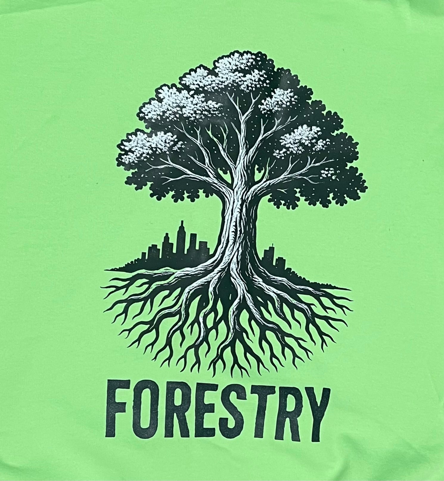 Black and White Forestry Hoodie