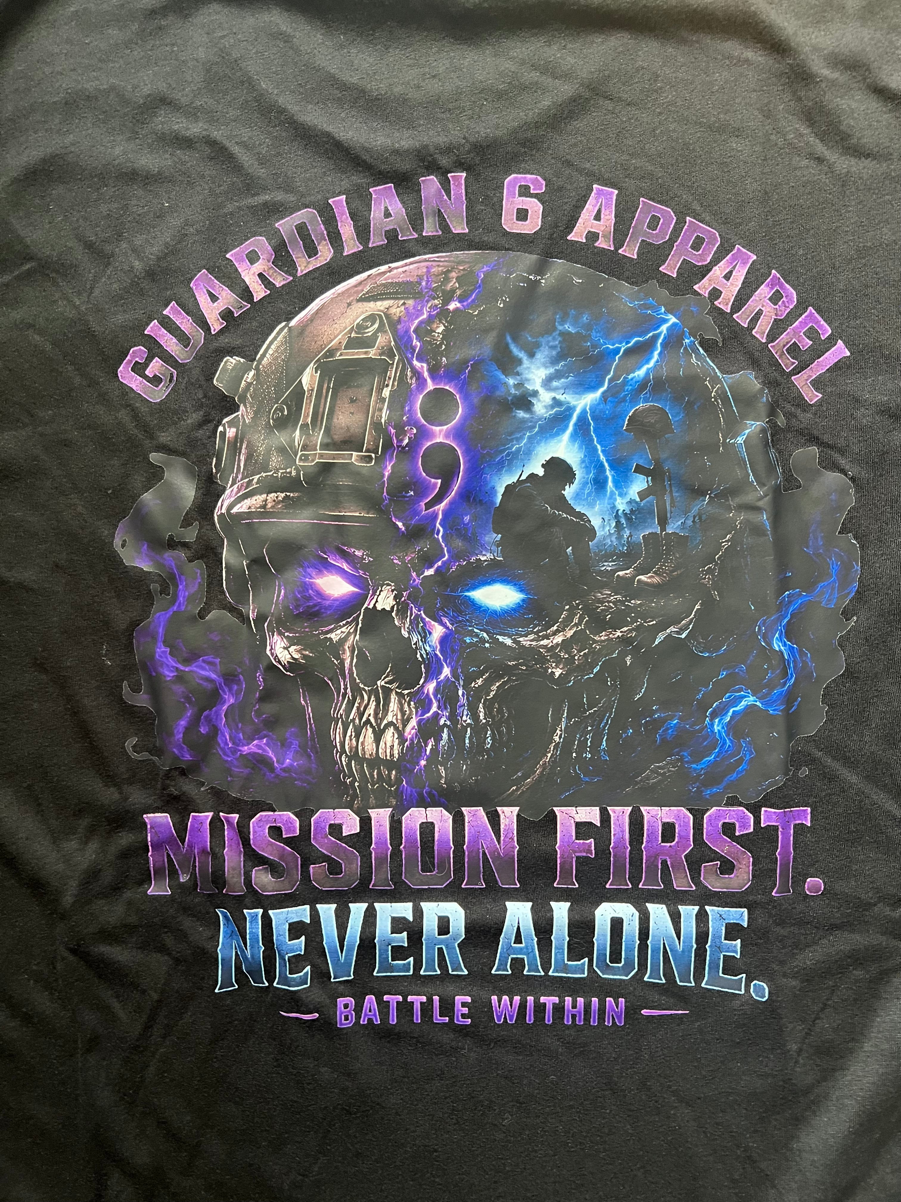 Purple and Blue Skull Tshirt
