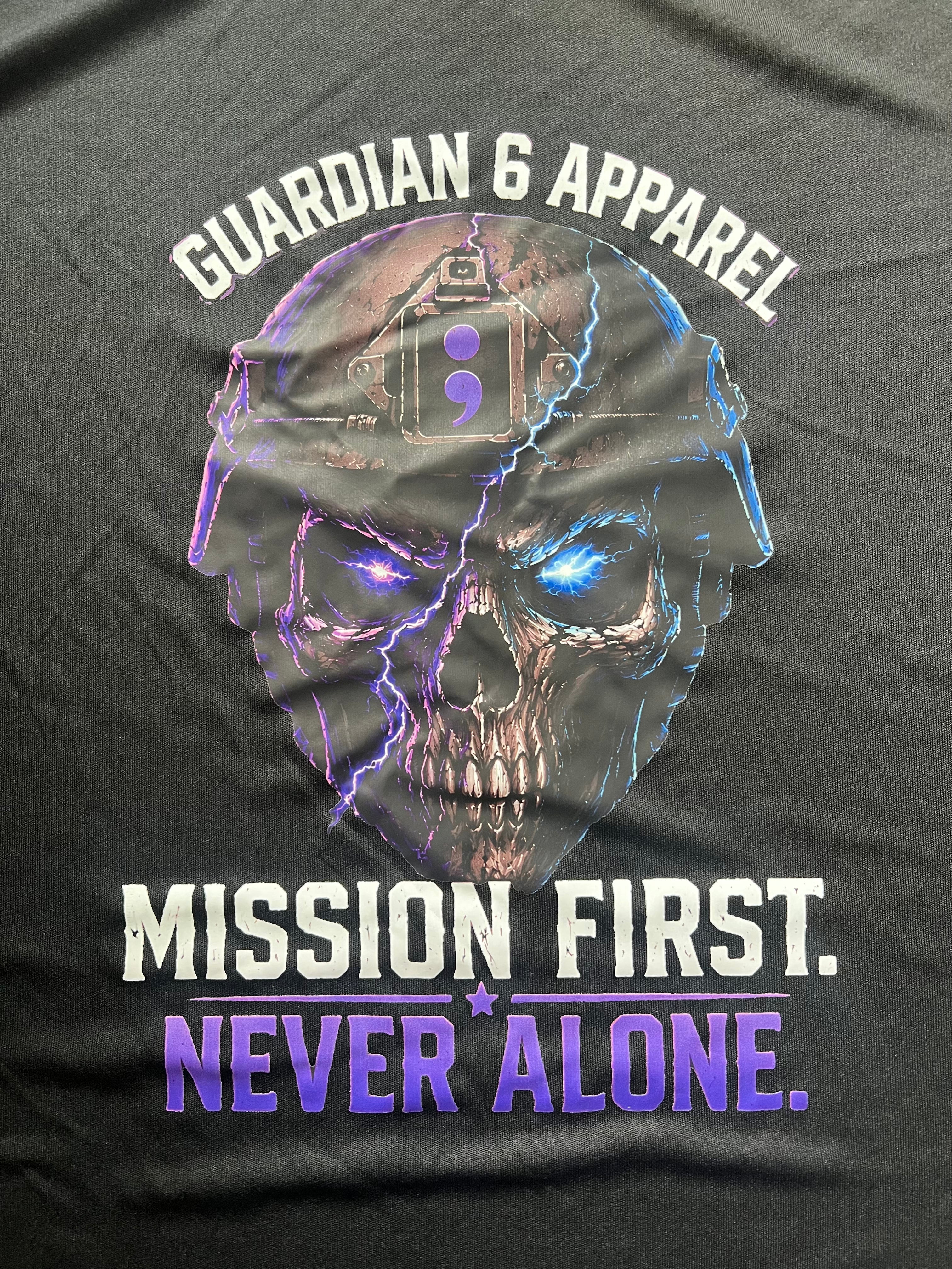Plain Purple and Blue Skull Tshirt